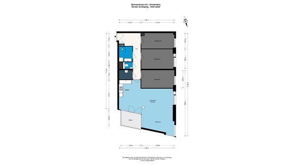 Floorplan - Borneostraat 4A, 1094 CJ Amsterdam
